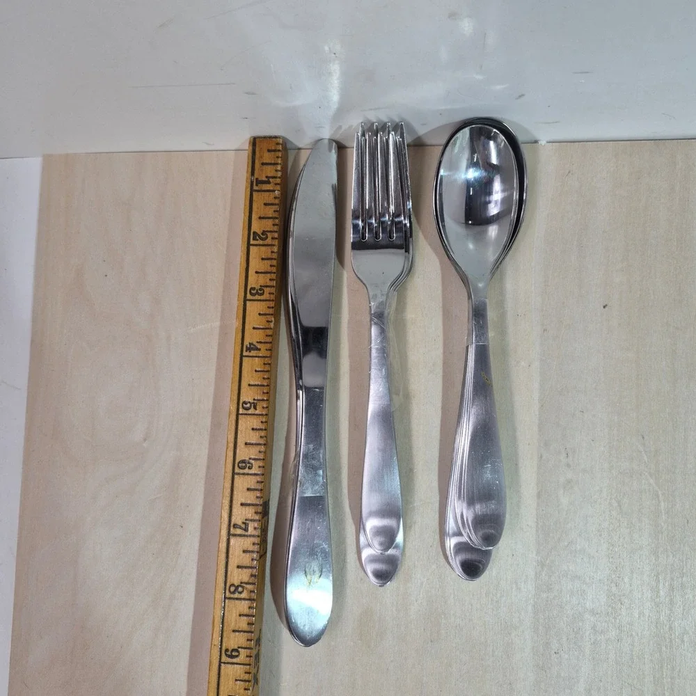 Cambridge Stainless Steel Flatware Set 17 Pieces‎ NOT COMPLETE Mixed Lot